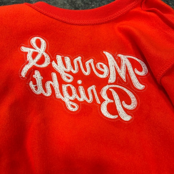 Hello Kitty Red Merry & Bright Sweatshirt adult large Christmasy - Picture 3 of 7